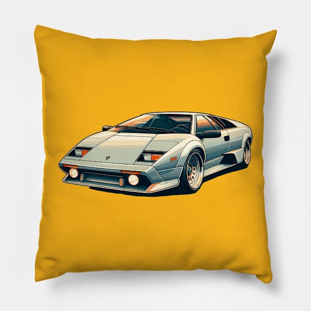 Lamborghini Murcielago Pillow by Vehicles-Art