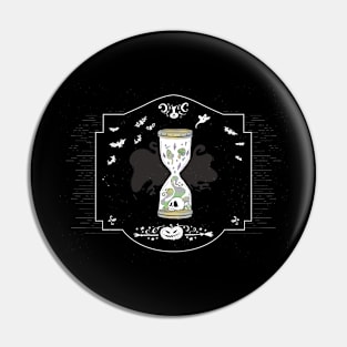 Spooky Hourglass Pin