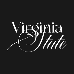 Virginia State word design T-Shirt