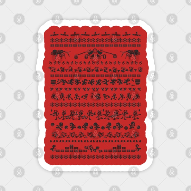 Game and Watch video game xmas jumper Magnet by goatboyjr