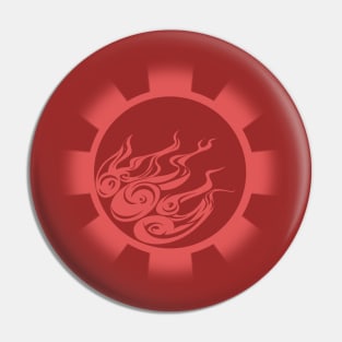 Ōkami flames Pin