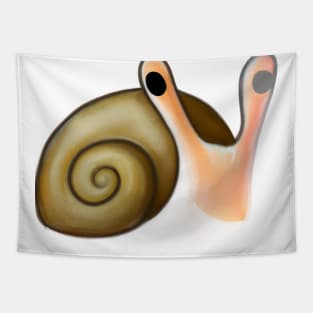 Cute Snail Drawing Tapestry