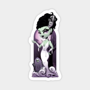 Cute Kawaii Chibi Bride of Frankenstein Magnet