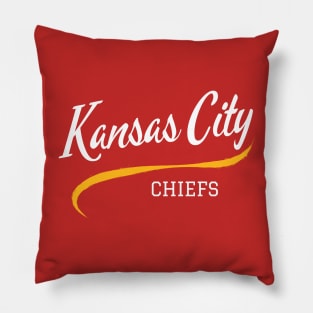 Kansas City Chiefs Retro Tee - Kansas City Chiefs Retro T-Shirt Pillow