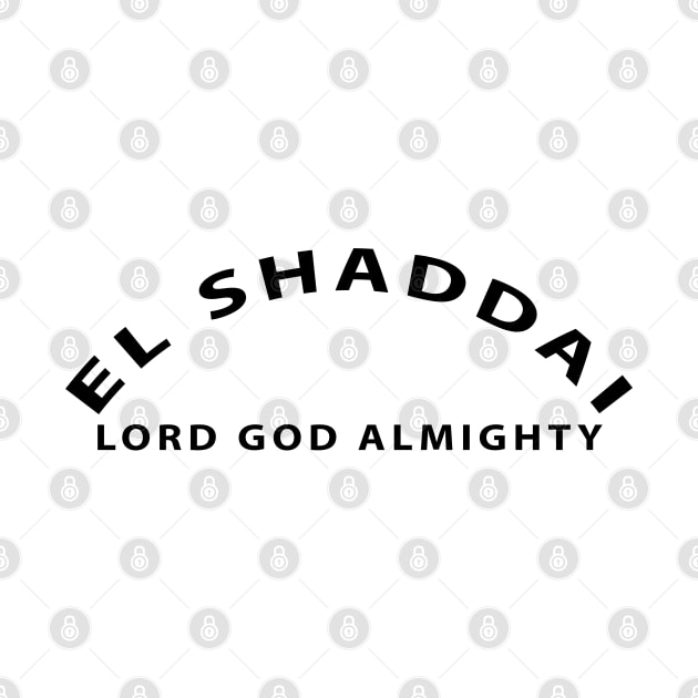 El Shaddai Lord God Almighty Inspirational Christian by Happy - Design