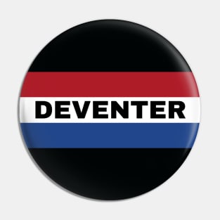 Deventer City in Dutch Flag Pin