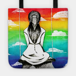 Watercolor - a rainbow future Tote