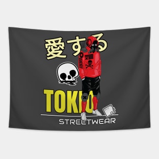 Tokio (Tokyo) Streetwear Fashion Cover Design Tapestry