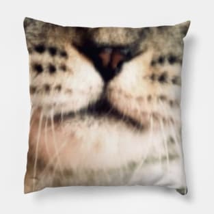 Cat face mask funny design mask _ cat mouth mask _ animal mouth funny mask Pillow