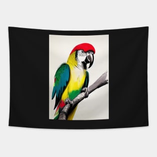 CUTE AND COOL PARROT Tapestry