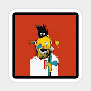 Abstract clown Magnet