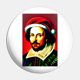 Santa Shakespeare (Celebrity Christmas) Pin