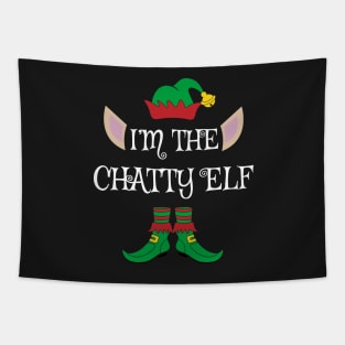 I'm The Chatty Christmas XMas Elf Tapestry