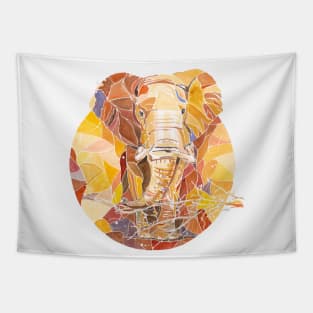 Charging elephant Tapestry