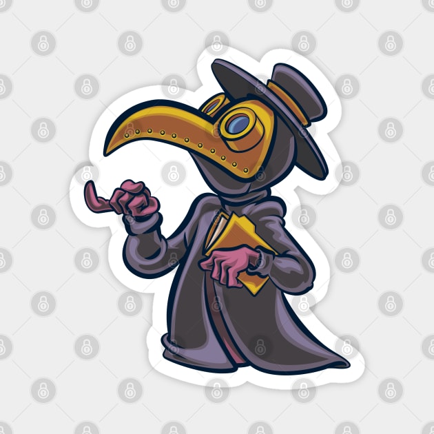 Plague Dr Magnet by majanation