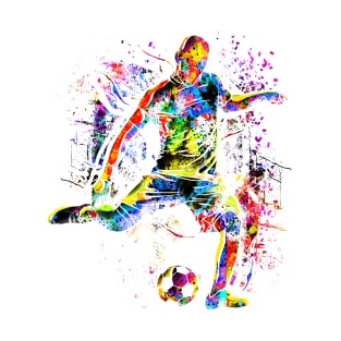 Play Soccer - Colorful Soccer Player - Goal T-Shirt