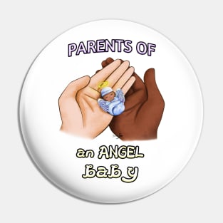 Parents of an Angel Baby (Interracial) Pin