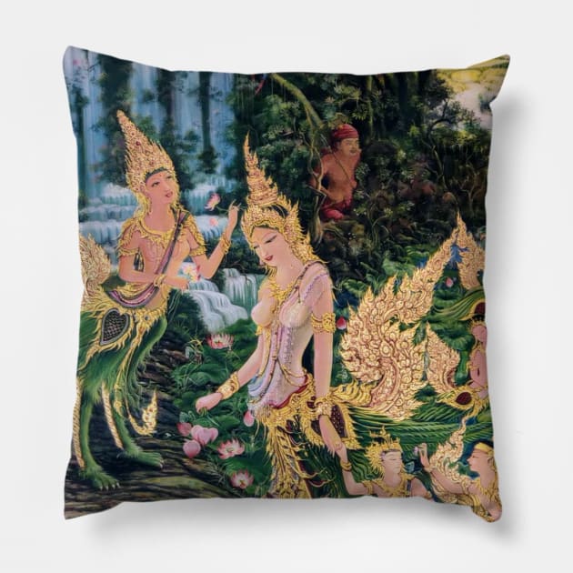 Spirit world Fairies Pillow by Temple of Being