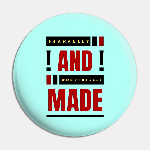 Fearfully And Wonderfully Made | Christian Typography Pin by All Things Gospel