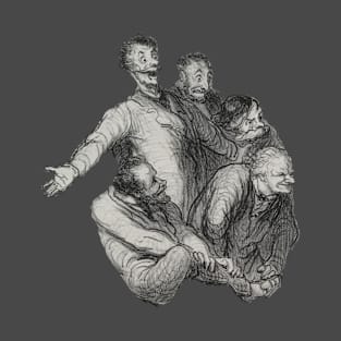 Men looking at something T-Shirt