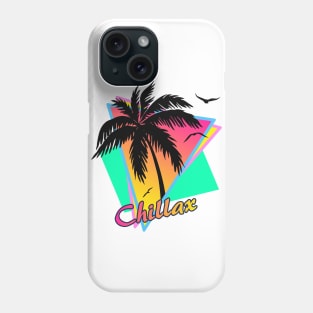 Chillax Cool 80s Sunset Phone Case