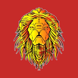 the yellow lion head T-Shirt