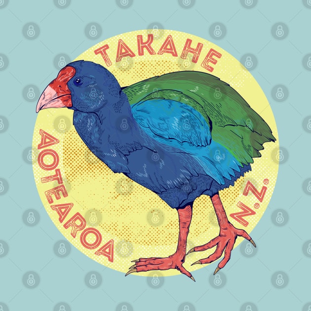 Takahe New Zealand Bird by mailboxdisco