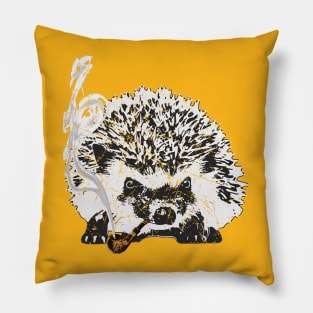 Grumpy Hedgehog Pillow