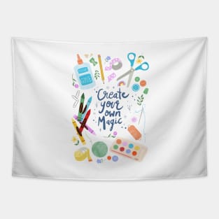 Create your own magic illustration Tapestry