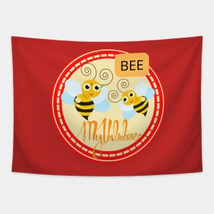 BEE MY VALENTINE Tapestry