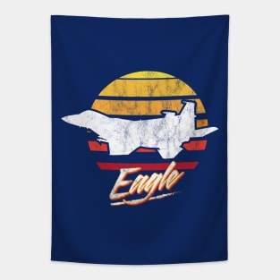 Retro F-15 Eagle Tapestry