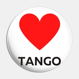 Tango Social Dance Design Pin