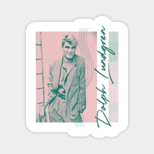 Dolph Lundgren / 80s Style Movie Fan Gift Magnet