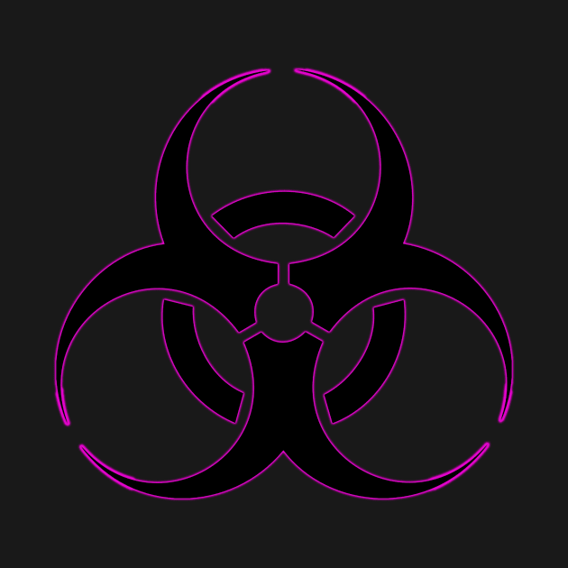 Bio-hazard Neon Pink by richardsimpsonart