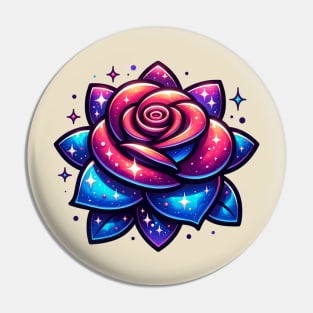 Rose of Galaxy Pin