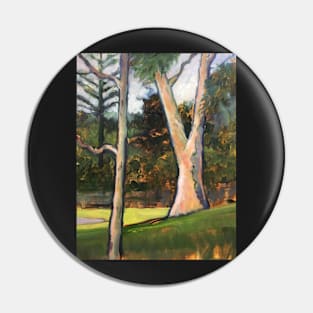 Trees, Basterfield Park ~ oil painting Pin