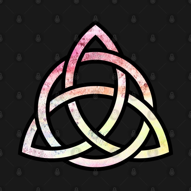 Celtic Trinity Knot Triquetra with Circle Pastel Style Design by TenchiMasaki