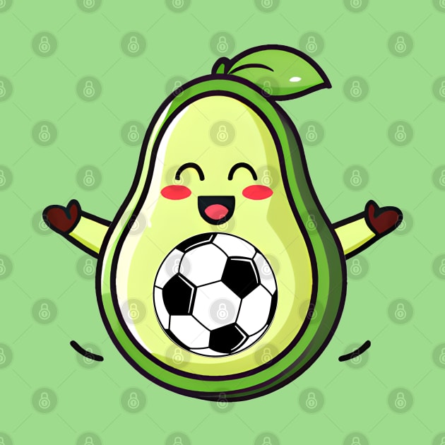 Avocado Soccer, Fun, Kawaii, Futbol, Humor by 1FunLife
