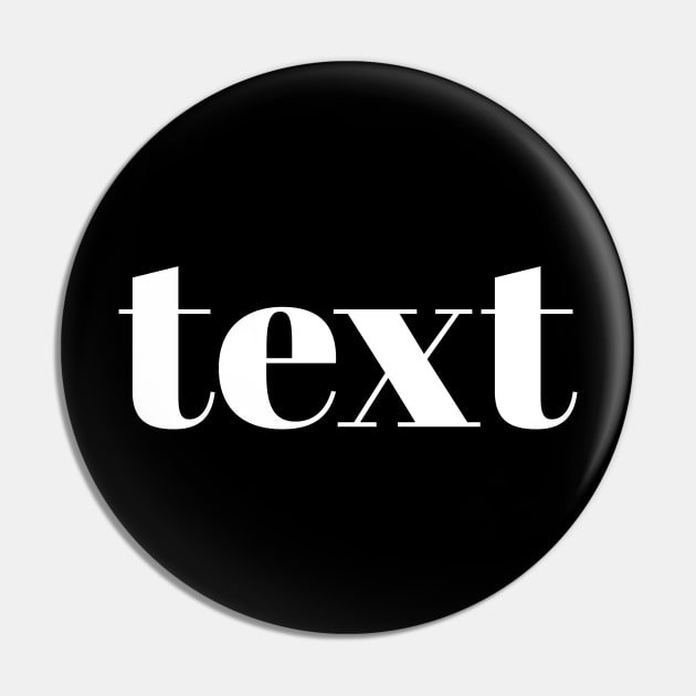 text Pin by Deimos