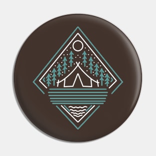 Forest camping Pin
