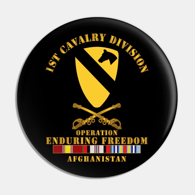 1st Cavalry Division - OEF w Cav Br SVC Pin by twix123844