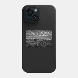 Sedona Arizona Vista In Black And White Phone Case