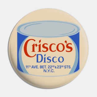 Crisco Disco Vintage NYC Retro Gay Pin
