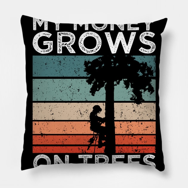 My Money Grows On Trees Pillow by TK Store