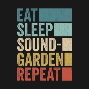 Funny Eat Sleep Soundgarden Repeat Retro Vintage T-Shirt