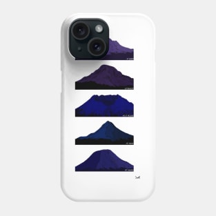 Cascade Volcanoes Blue and Purple Phone Case