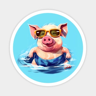 Summer Pig Magnet