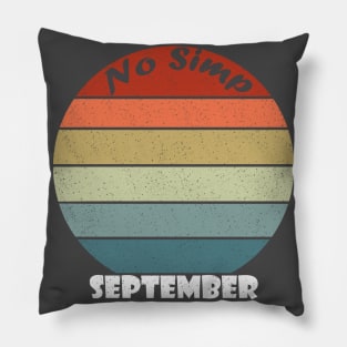 No Simp September Sunset Pillow