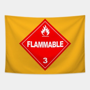 Flammable Warning Tapestry