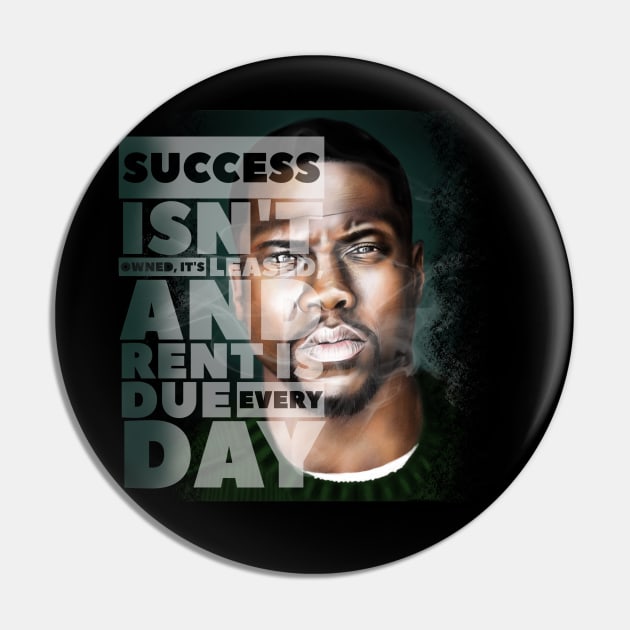 Kevin Hart Success Pin by SAN ART STUDIO 